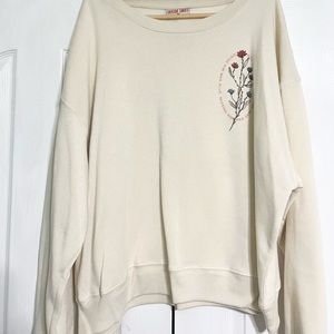 NWOT Taylor Swift merch loving him was red Crewneck sweatshirt 2x soft cream